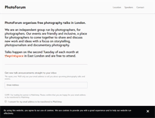 Tablet Screenshot of photo-forum.org